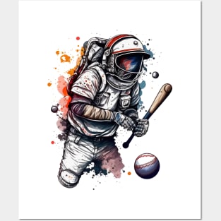 Baseball Astronaut #3 Posters and Art